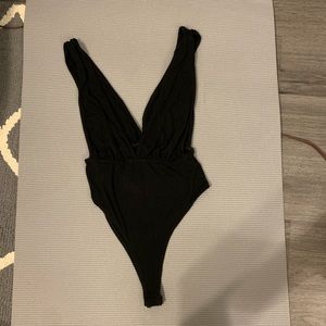 FOREVER 21 deep V bodysuit